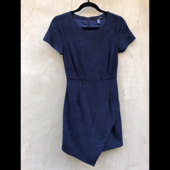 aqua navy blue dress
